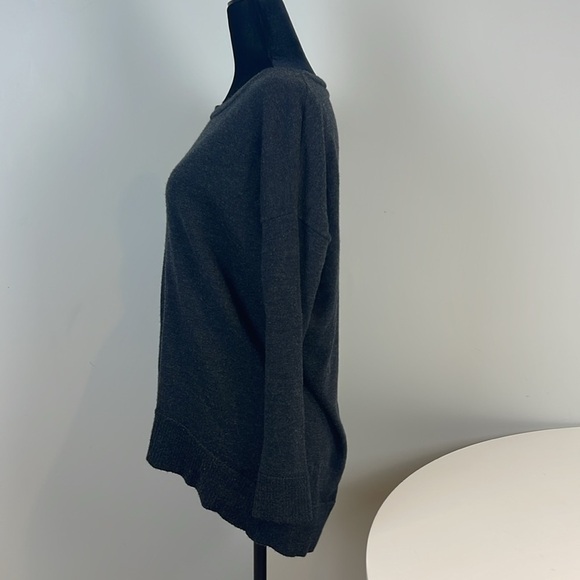 Eileen Fisher Merino Wool Sweater Size Extra Small Dark Grey - Picture 2 of 8